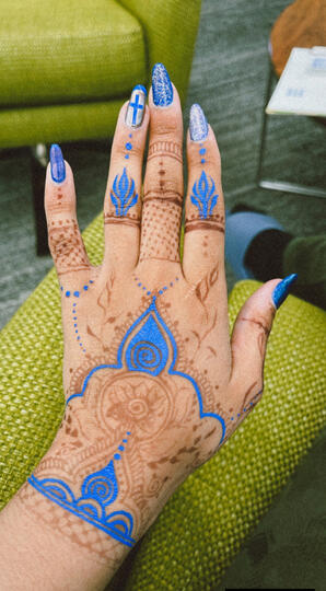 Henna + Blue